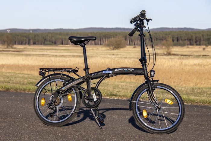 Mein Klapprad, gleich am ersten Tag im Bild festgehalten